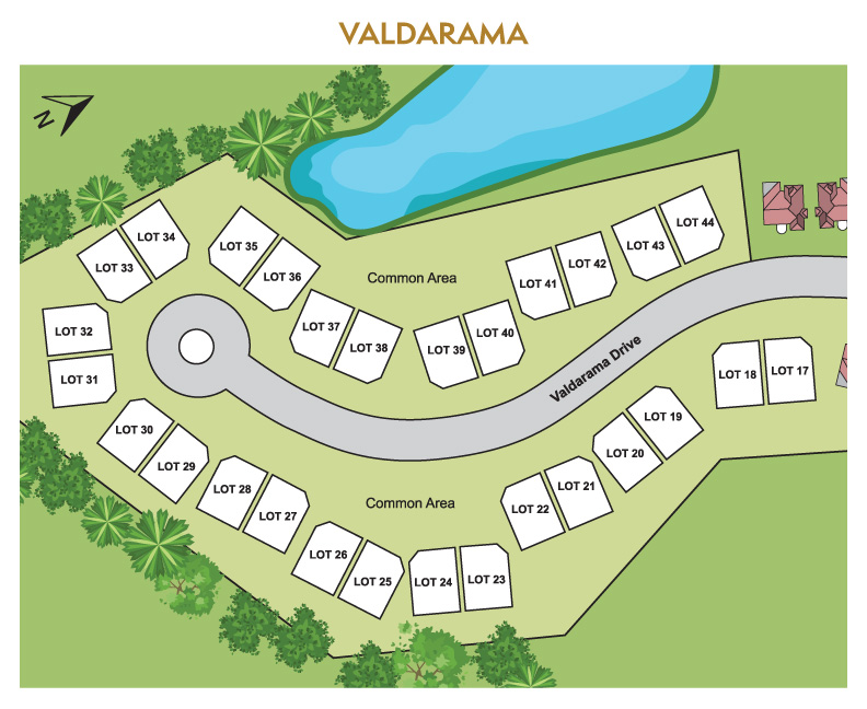 Valdarama Lot Map