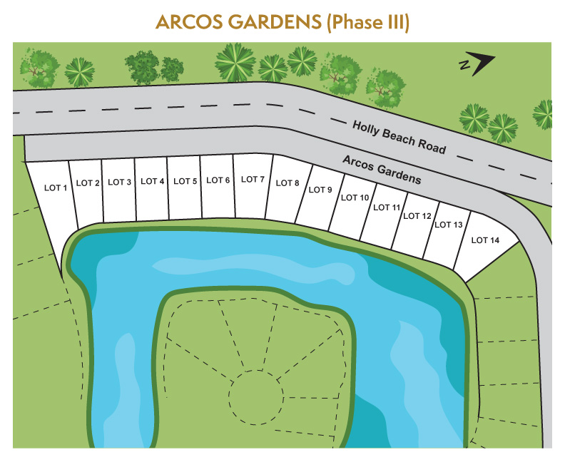 Arcos Gardens Phase III Lot Map